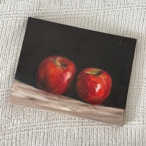 Two Apples Oil Painting